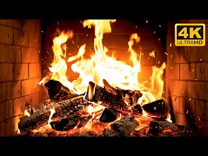 🔥 The MOST Ambient FIREPLACE with Steady BURNING Logs and HOMELY Ambience for CREATIVE Relaxation