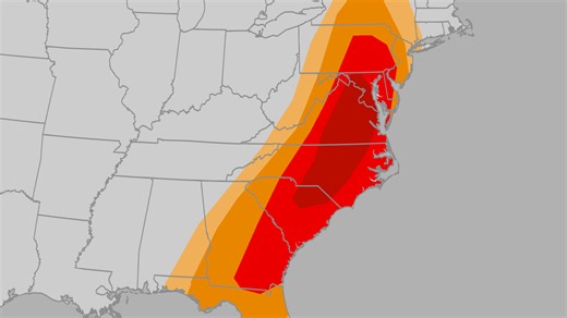Severe storms, hail, wind, tornadoes target East on Monday