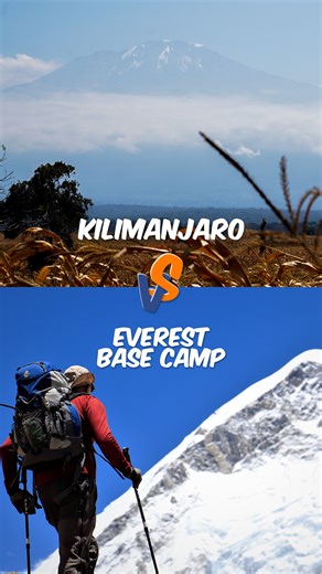 Footprint Adventure | 🤩EBC Vs Kilimanjaro🤩 Which one is harder? 🇳🇵 Everest Base Camp Trek 🇹🇿 Kilimanjaro Climbing 🖥Watch this video and share your experience... | Instagram
