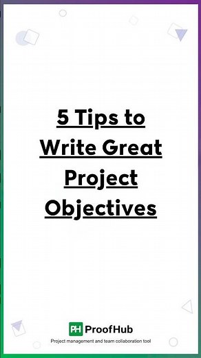 5 Tips to Write Great Project Objectives. #trending #youtubeshorts #shorts #project #objectives