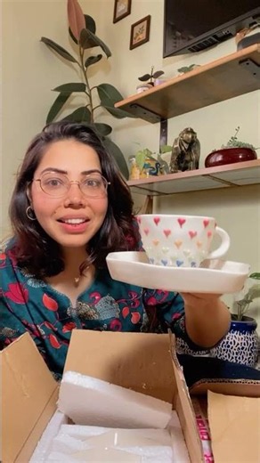 Ceramic Cup & Saucer Set Unboxing | Aesthetic Home Decor Find 2026