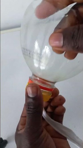 DIY trumpet from a plastic bottle