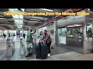 Taking the CTA Orange Line from Midway Station to Roosevelt Station