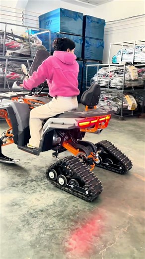 200CC Track-Sled ATV – Conquer Snow like a Pro! #quad
