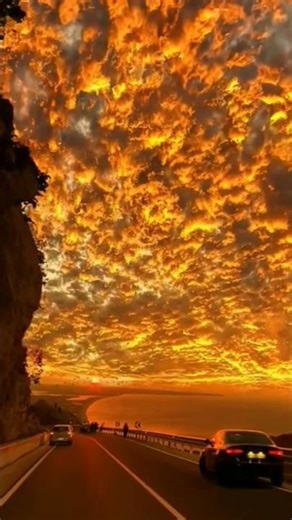 Colorful Sunset Sky with Beautiful Clouds 🌅✨