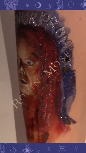 2.2K views · 22 reactions | Loved the Carrie Nails I did so much I did it in Ty's arms too!! #halloween2023 #robinmosesnailart #carriefanart #halloweendesigns | Robin Moses Nail Art | Facebook