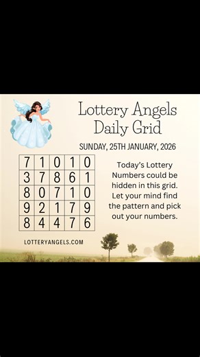 Your lottery pick 3 and pick 4 numbers for Sunday, January 25th, 2026 | Lottery Angels