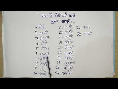 Bharat mein kitne Prakar ki Bhasha boli Jati Hai || भारत देश की प्रमुख भाषाएं : || hg study classes