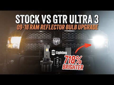 718% Brighter LED Bulbs for 2009–2018 Ram with Reflector Headlights | GTR Ultra 3 Install & Review