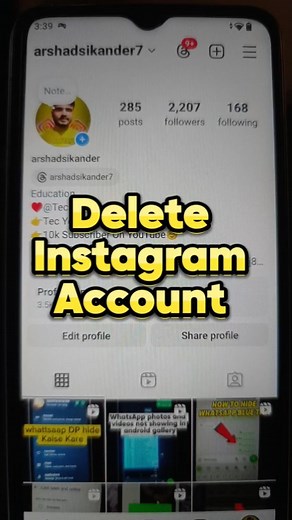 Arshad Sikandar on Instagram: "How to delete instagram account permanently 2024 | instagram account delete kaise kare permanently | instagram id permanently delete kaise kare 2024 | instagram id permanently delete kaise kare new update | instagram account delete kaise kare permanently shortcut #shortvideo #instagramaccountdeletepermanently #howtodeleteinstagramaccountpermanently #howtodeleteinstagramaccount #howtodeleteinstagramaccount2024 #instagramiddelete"