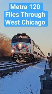Metra's Freedom F40 Flying Down The Geneva Sub #train #shorts #metrarail