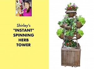 151K views · 789 reactions | Shirley's clever, "Instant Vertical Herb Tower" uses repurposed tomato cages to make an herb tower that holds 8 baskets of herbs and greens! ---------------- Esta torre de hierbas usa jaulas de tomate para sostener 8 cestas llenas de hierbas! | Eden Maker by Shirley Bovshow | Facebook