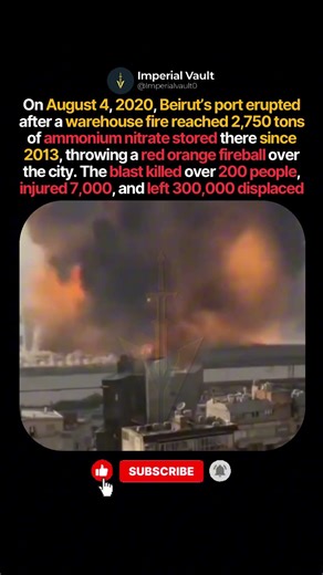 The Beirut Blast That Shook an Entire City #shorts #history