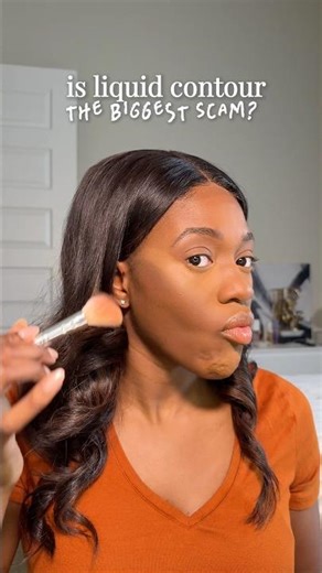 liquid contour is LITERALLY a scam 😭 #makeup #makeuptok #howtomakeup #beginnermakeup