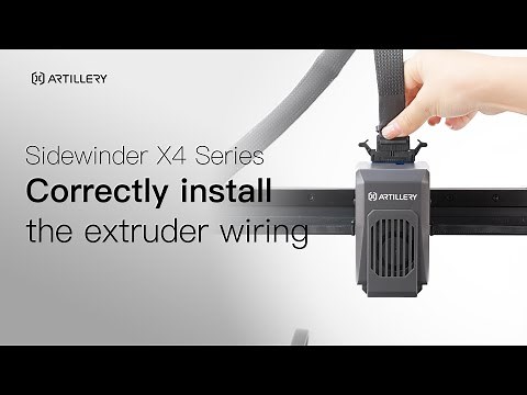 Artillery Sidewinder X4 | How to install the extruder wiring correctly