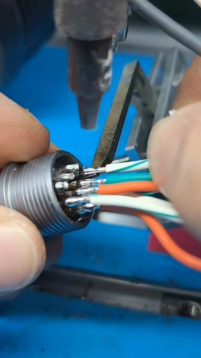 131K views · 64 reactions | Aviation plug wire soldering — simple operation and high efficiency #AviationPlugSoldering #ConnectorSoldering #AutomaticSolderingMachine | Laptop Repair Secrets | Facebook