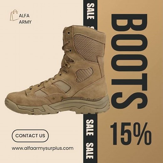 Alfa Army Surplus Military Boots