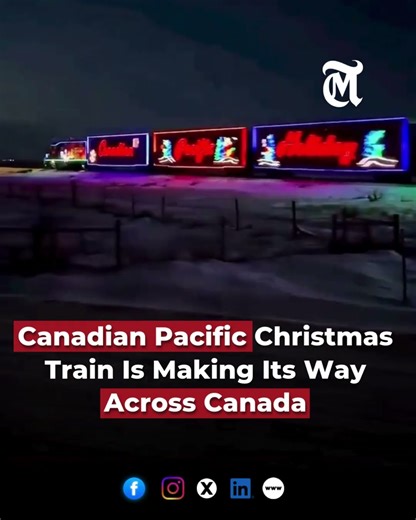 Canadian Pacific Christmas Train Is Making Its Way Across Canada