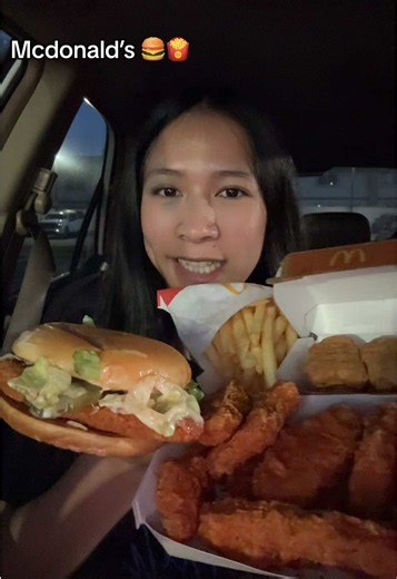 Mcdonald’s 🍔🍟 I’ve missed their spicy chicken nuggets 🔥 I got the 6 dollar hot n spicy mcchicken meal deal w / spicy chicken nuggets #mcdonalds #mukbang #asmr #mcdonaldsmukbang #fypシ゚viral