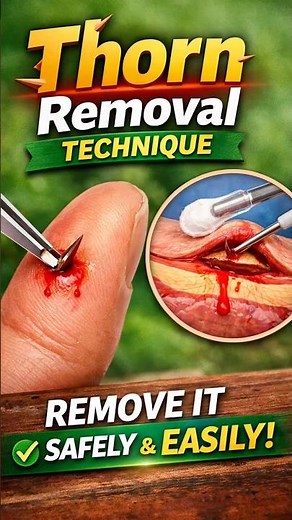 Thorn Removal Technique 🌿 | Safe & Simple!