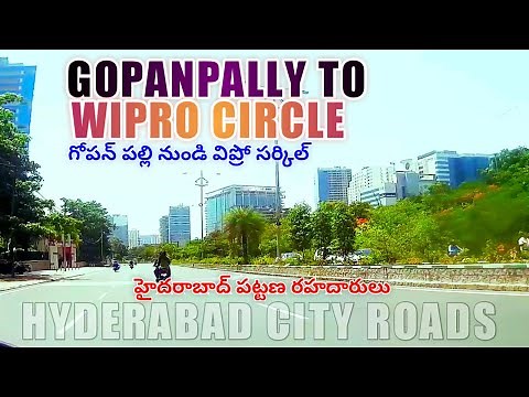 Gopanpally to Wipro Circle | Gowlidoddy | Q City | Gachibowli | Nanakramguda | Hyderabad CT Roads |