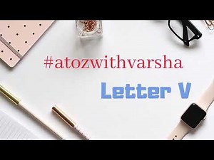 Letter V| Calligraphy for beginners| how to do flourishing | atozwithvarsha