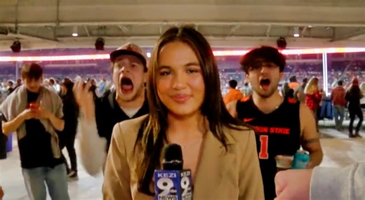 Young Female Reporter Goes Viral For Unshakable Professionalism As Drunken Teens Harass Her At Oregon State Game [VIDEO]