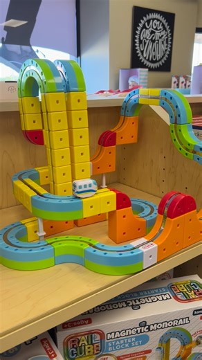 StorkLand on Instagram: "🚂 What if building a train track could teach coding? Meet **Rail Cube**the magnetic monorail train set where kids don’t just play, they **build**, **experiment**, and **code**! 💡 Educational Value: • Engineering & spatial reasoning, every loop, slope, and curve helps kids think in 3D • Sequencing & logic this introduces beginner coding through cause-and-effect play • Creativity & problem solving, design, test, tweak, repeat 🧲 The magnetic cubes snap together with a sa