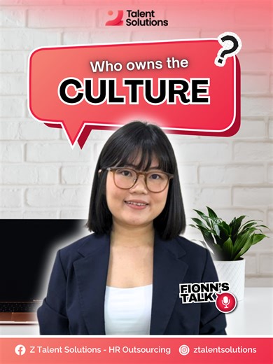 Culture isn't a HR project. It's a leadership habit. If leadership doesn't own it, it doesn't exist. #companyculture #ztalentsolutions #hrstruggles #hrinsights #hrcommunity