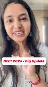 🚨NEET 2026 - Big Update - New Form Out #nta