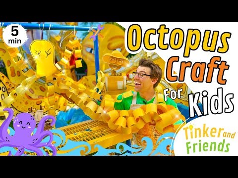 Octopus Craft for Kids | Ocean Animals | Paper Chain Craft | Under the Sea Fun Videos for Kids
