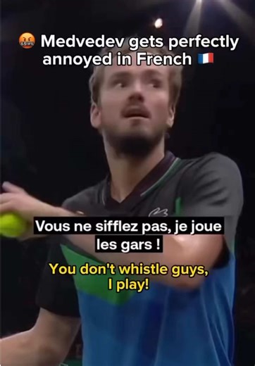 Daniil Medvedev Showcases his French Temperament