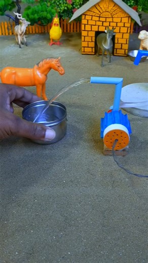 diy tractor video mini water pump science project motor #shorts #ytshorts #8