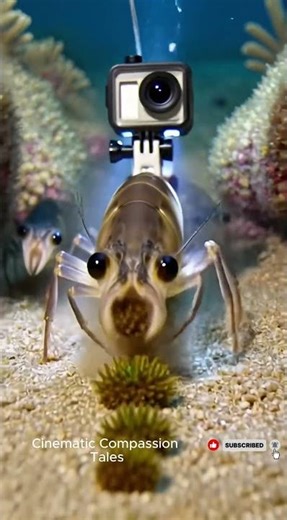Shrimp POV Life Beneath the Sand Through a Micro Camera