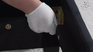 MAYKOOSH 79 in. Square Arm Microfiber Rectangle 3-Seater Sofa in Black 53926MK