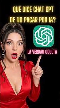 #shorts Qué Dice Chat GPT a Quiénes No Pagan por Herramientas de IA