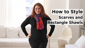 You're loving Shawl in a Ball - now get 6 styling tips from Shira! Get the pattern for the scarf she's wearing here: http://lby.co/1WvPR9Y | Lion Brand Yarn