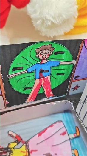 Hộp mù kinh dị " Rạp xiếc ma tay kéo " #art #crafts #papercraft #gaming #funny