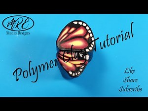 Polymer Clay Butterfly Wing Cane Tutorial