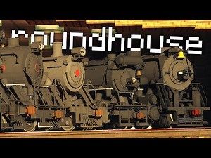 I Built a Roundhouse in Minecraft! [Immersive Railroading]