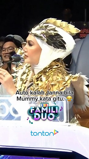 2M views · 10K reactions | Maam cakapm, janji mummy wamwamsam dah virelm yemm! 藍 Saksikan Famili Duo 2023 | Setiap Ahad | 9 malam di TV3 strim live HD #FamiliDuo di www.tonton.com.my atau di aplikasi Tonton sekarang! #FamiliDuo #BerduoLebihBaik | TV3 Malaysia | Facebook