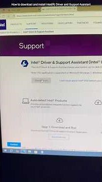 Download and install Intel Driver and Assistant in 2025 #shorts #intel