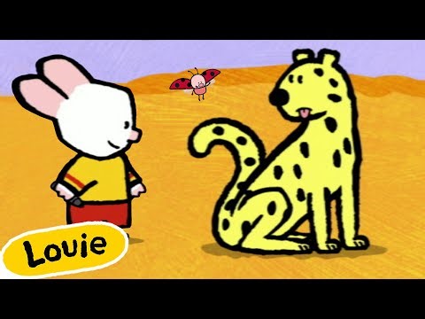 Louie, Draw Me A Cheetah 🎨 ✐ Drawing Videos For Kids ✐ | Cartoons for Kids