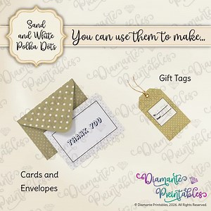 Sand and White Polka Dots Digital Paper | Earth Tone Colorway | 4 Sizes Plus Seamless | Instant Download | Commercial Use - Etsy Canada