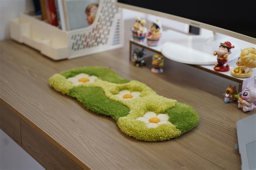 Floral Keyboard Rug: Soft Desk Mat for Workspace Comfort - Etsy