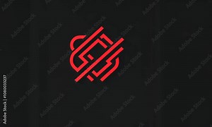 Abstract geometric design featuring bold red lines creating an intricate pattern against a dark background, perfect for modern art and graphic design projects.