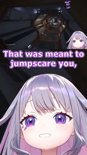 Bijou gets jumpscared by the hallway lighting up (Alien: Isolation) [Hololive/clip]