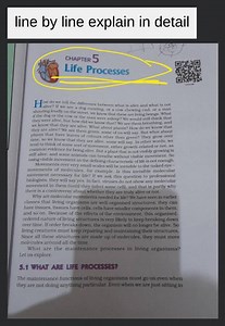 CHAPTER 5 Life ProcessesHow do we tell the difference between... | Filo