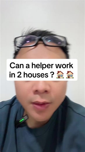 Can a helper work in 2 houses ? 🏠 🏠 https://www.mom.gov.sg/faq/work-permit-for-fdw/can-my-fdw-look-after-my-child-or-parent-at-my-relative-house #thehelperexpert #goodhelpers #goodemployers #goodagency @GOOD MAID AGENCY SINGAPORE @Mam Sandra