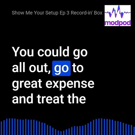 Record-In' Box - Small Recording Booth for Your Sensitive Microphone